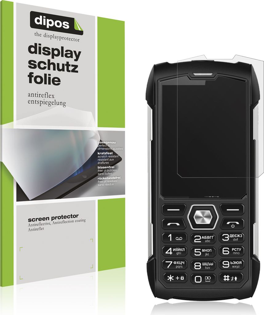 4x Schutzfolie für Sigma X-treme PK68 matt Displayschutzfolie Folie Display Schutz dipos