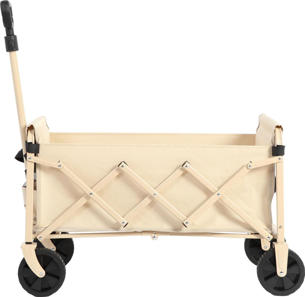 Sweiko Leichter, tragbarer, strapazierfähiger, faltbarer Strandwagen mit Rädern - Outdoor-Wagen für Lebensmittel, Camping, Einkaufen, Sport, Gar...