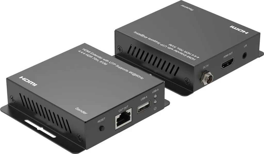 MicroConnect HDMI Extender 4K@60Hz - Prolongeur via Câble RJ45 Cat6