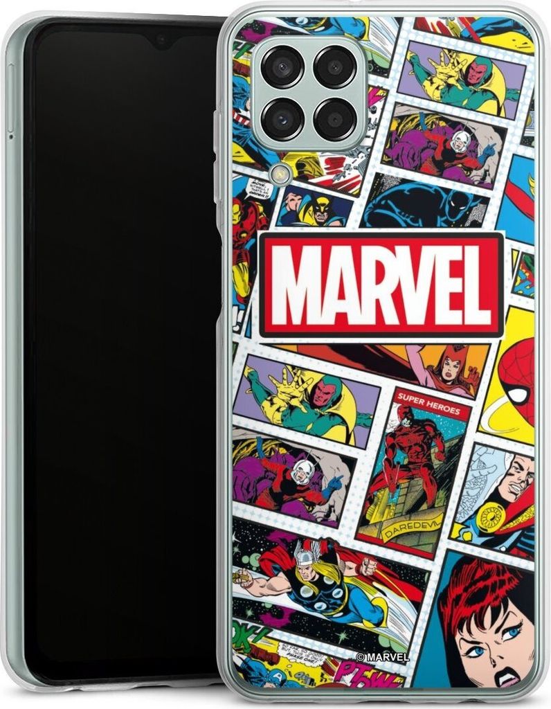 DeinDesign Handyhülle für Samsung Galaxy M33 5G Silikon Hülle Case Smartphone Schutzhülle Comic Muster Marvel