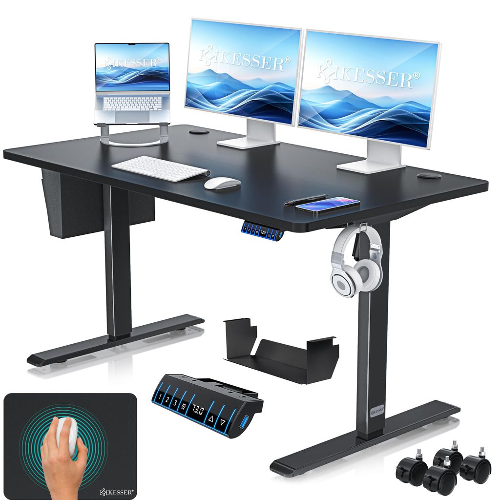 KESSER® Schreibtisch elektrisch & höhenverstellbar Produktbild 