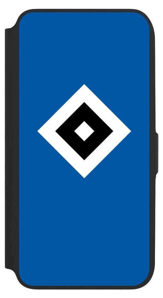 NIVOCASE Klapphülle für Samsung Galaxy A16 5G Handyhülle aus Kunst Leder NIVOflip schwarz HSV Hamburger SV Logo