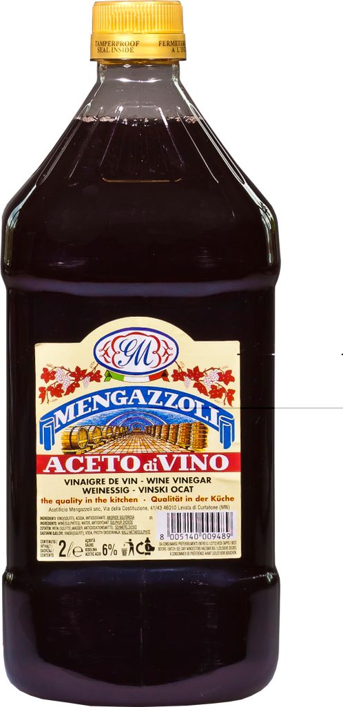 Aceto di vino rosso, acidità 6 %, 2000 ml Immagine del prodotto 