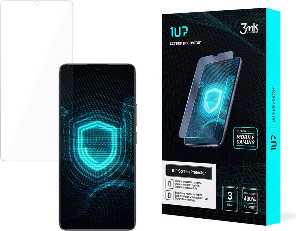 3mk Display Schutzfolie 1UP für Xiaomi POCO F6 Pro transparent Gaming (3 Stück)