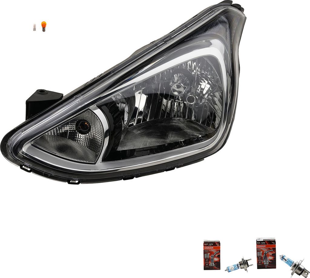 Johns, Scheinwerfer + Osram Night Breaker Laser passend für Hyundai i10 13- LI f. 92101B9300
