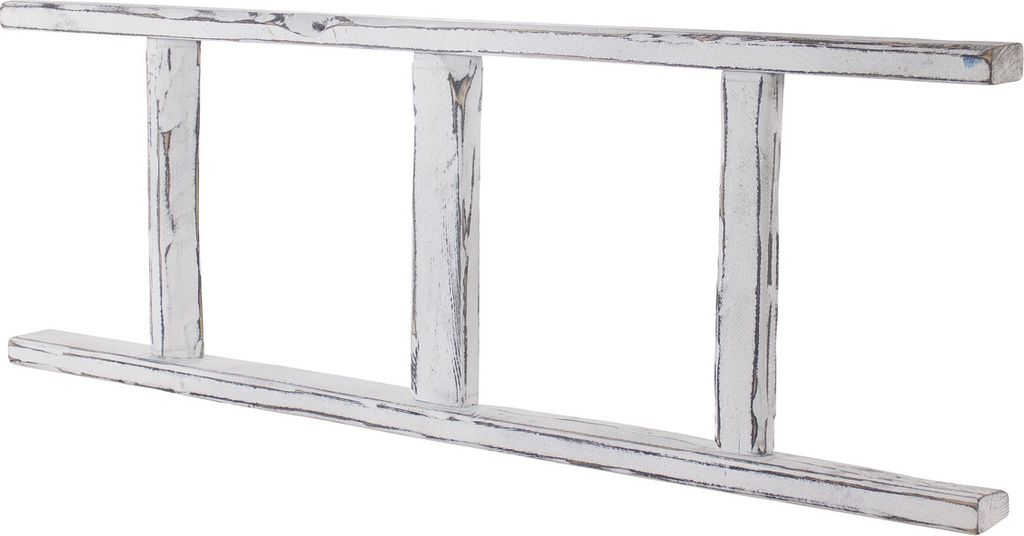 Holzleiter Altländer Art 100 cm Neu Shabby weiss Dekoleiter Badezimmerdeko Sprossenleiter Handtuchhalter