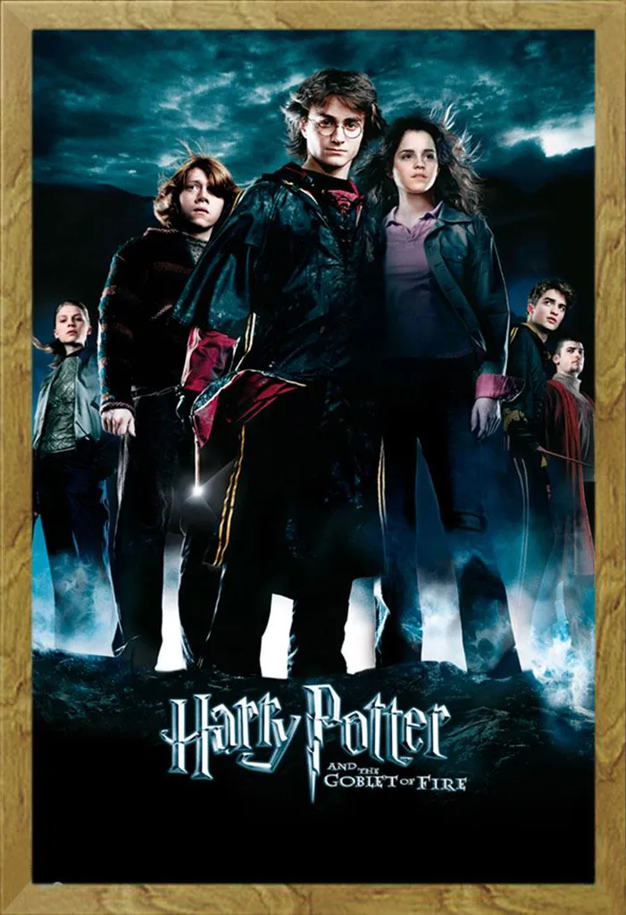 Harry Potter - Poster - Tutto + cornice rimovibile, Shinsuke® Maxi MDF oak, vetro acrilico