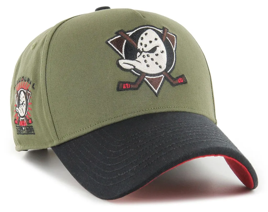 Casquette Snapback 47 Brand NHL Anaheim Ducks Vintage Olive - Officielle