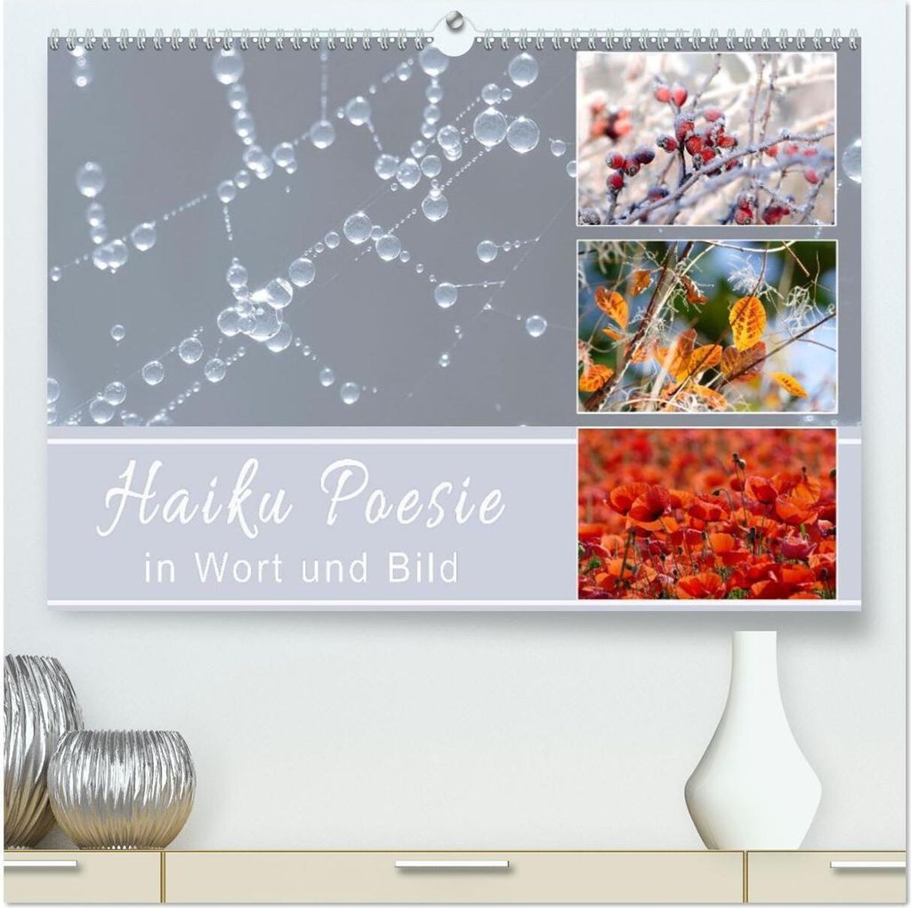Haiku Poesie in Wort und Bild (hochwertiger Premium Wandkalender 2026 DIN A2 quer), Kunstdruck in Hochglanz