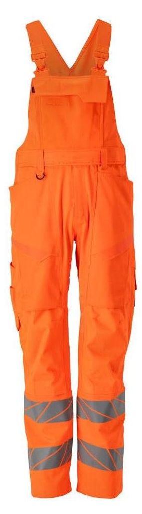 MASCOT Latzhose, Knietaschen, Stretch-Einsätze Größe 76C56, hi-vis orange | Packung (1 Stück)