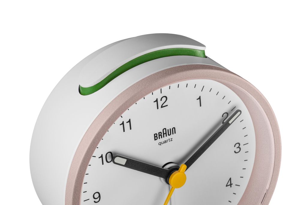 Quartzový budík Braun BC 12 PW ružovo-biely Obrázok produktu 