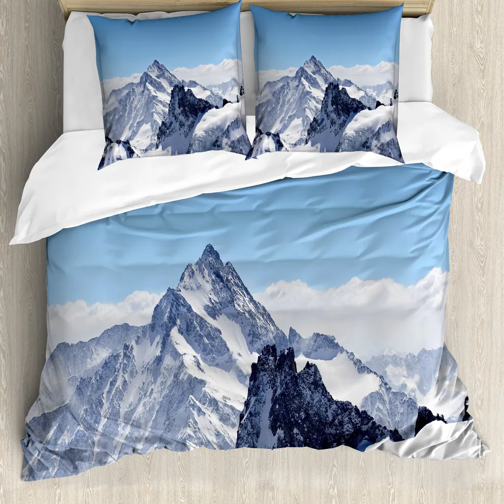 ABAKUHAUS Copripiumino Invernale Montagna 200x200 - Offerta Online