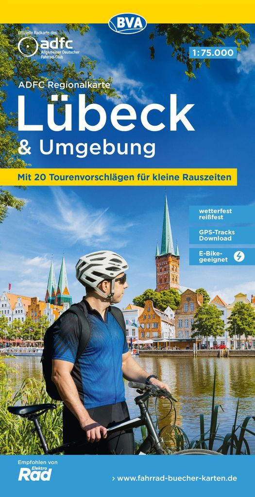 BVA ADFC Regionalkarte Lübeck und Umgebung 1:75.000