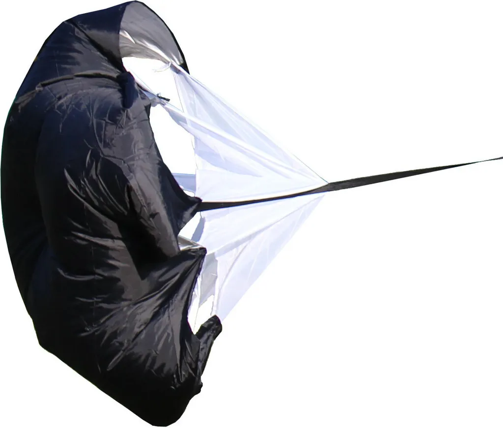 Parachute de Résistance Sprint pour Vitesse et Explosivité Noir 2x