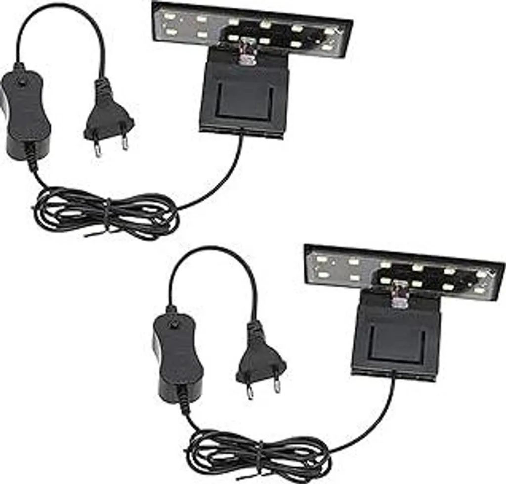 2 pezzi Lampada LED per acquari Luce LED per acquari Nano Acquario Illuminazione LED Illuminazione per acquari X3 220V 6W Illuminazione per acquari per piante acquatiche e pesci