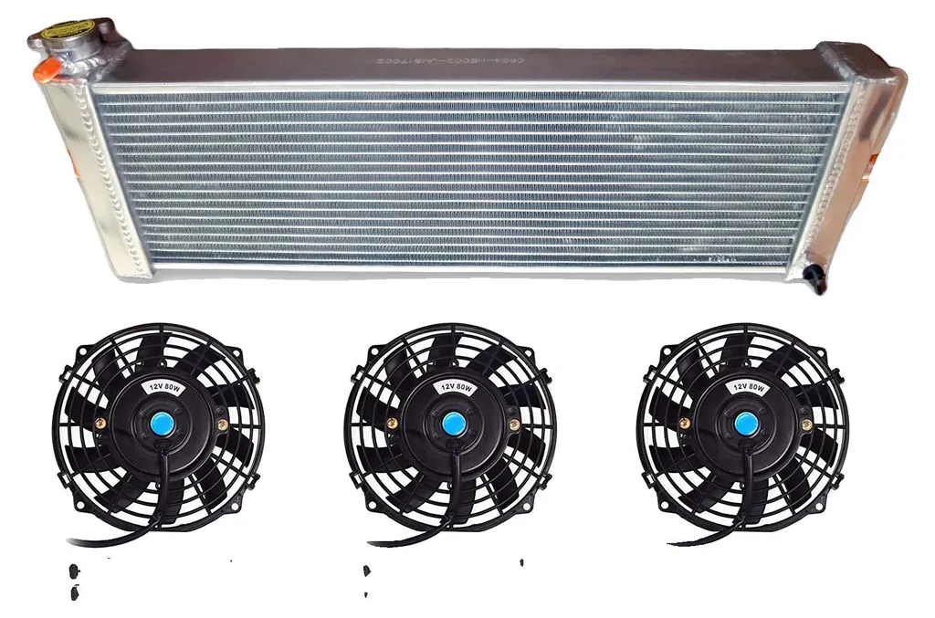 Échangeur Thermique Air-Eau pour Turbo avec Trio de Ventilateurs