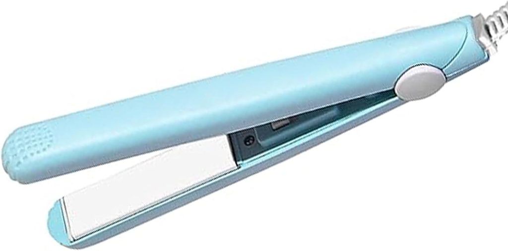 Gerui 2-in-1-Mini-Haarglätter, Lockenstange, gerade Brett-Lockenballer, Keramikheizung, tragbare Flacheisen, Lockenwesen, kurzes Haar, Pony