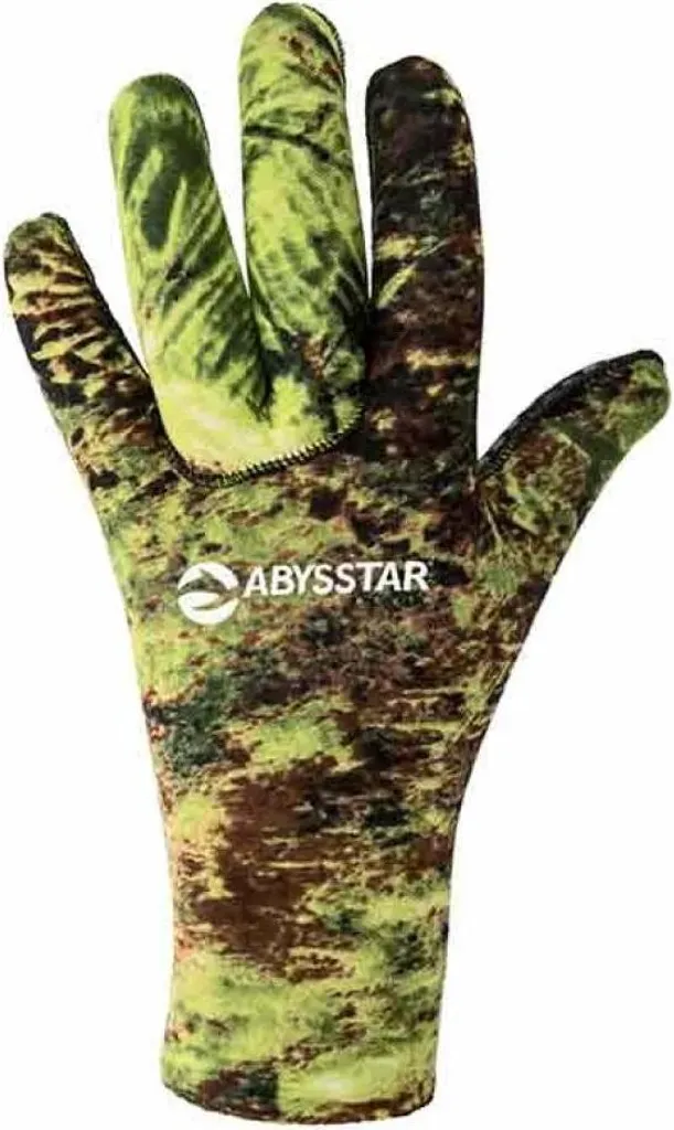 Gants Néoprène 3mm Abysstar Mimetico Evo Camouflage Vert Taille L