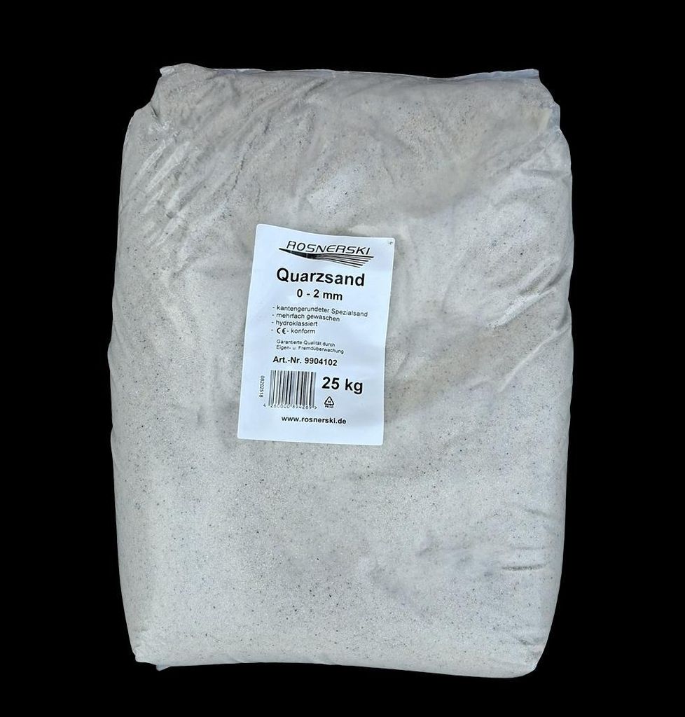 Quarzsand 0-2 mm 25 kg Produktbild 