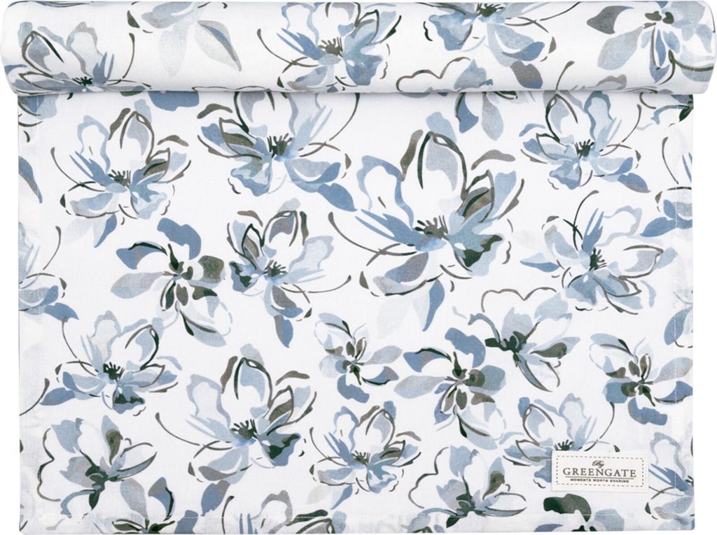 Greengate Evia Tischläufer olive green 140x45cm