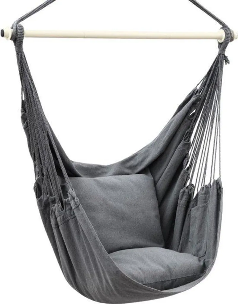 Banc en plastique en forme d’œuf avec coussin pour jardin et chambre