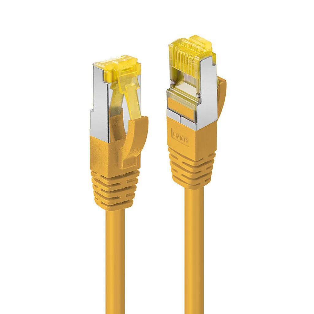 Lindy 47666 Cavo di Rete Giallo 7.5m Cat6a S/FTP - Affidabilità Pura