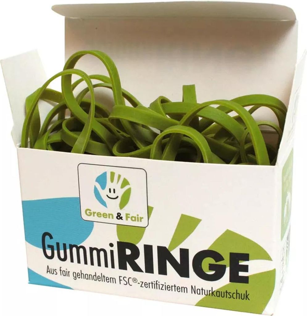 Memo-ring, groen & fair, S6738, 140x4mm, 120 stuks Productafbeelding 