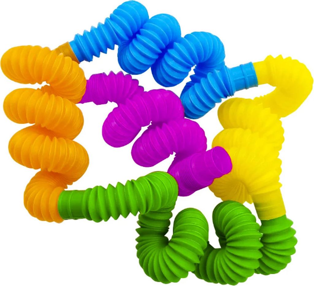 Pop Tubes Sensorische Röhren, Quetschspielzeug gegen Stress, 7er-Set