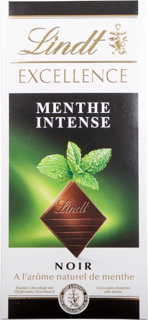 Lindt Excellence Schokoladentafel dunkle Minze 100 Gramm Produktbild 