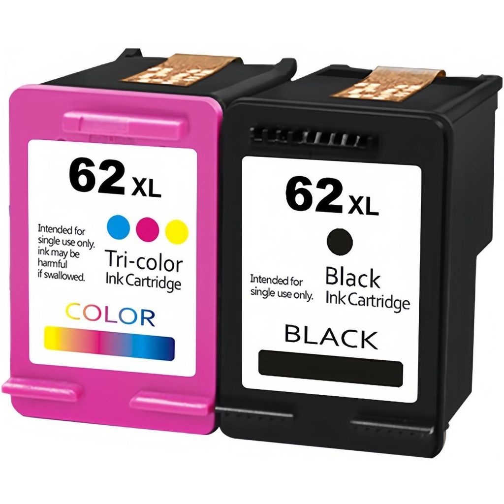 2x 62XL Druckerpatronen Kompatibel für HP 62 XL OfficeJet Produktbild 