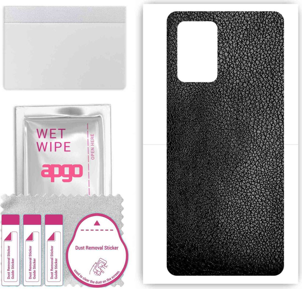 apgo Rückseite Schutzfolie, Skin, kompatibel mit Realme V11s 5G, Hinten Displayschutzfolie aus Vinylfolie, kratzfest, einfache Montage - Schwarzes...