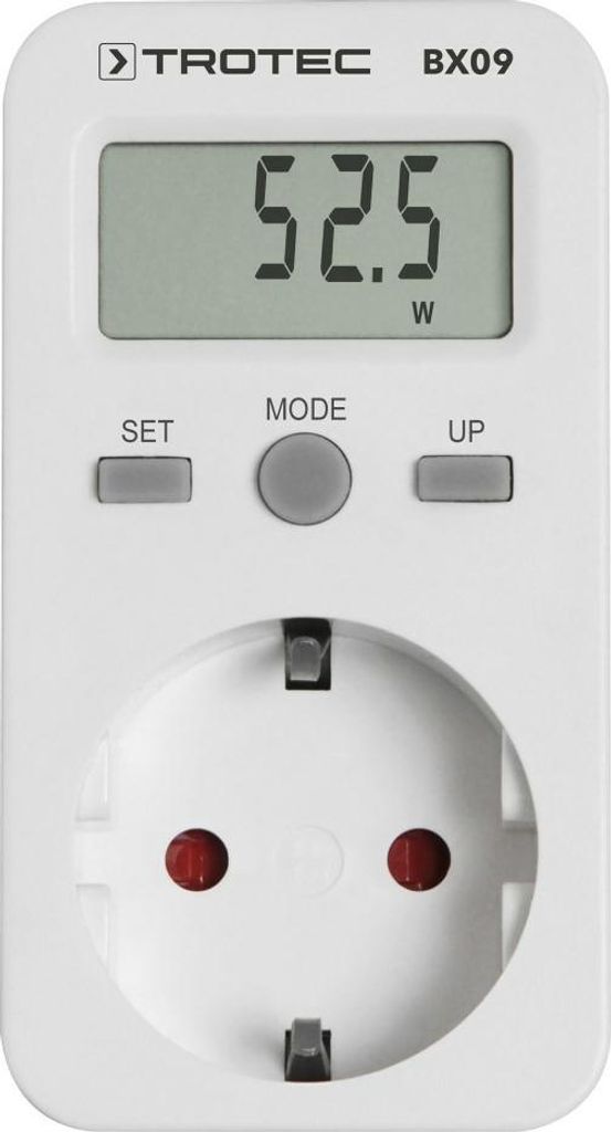 TROTEC BX09 Energiekostenmessgerät Stromkostenmessgerät Stromverbrauchszähler Standby-Verbrauchsmessung ab 0,1 W