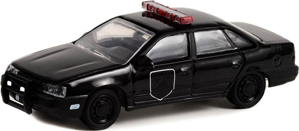 FORD Taurus 1988 Black Bandit Police aus der Serie BLACK BANDIT in Blisterverpackung., GREEN28110-F, Maßstab1/64, GREENLIGHT