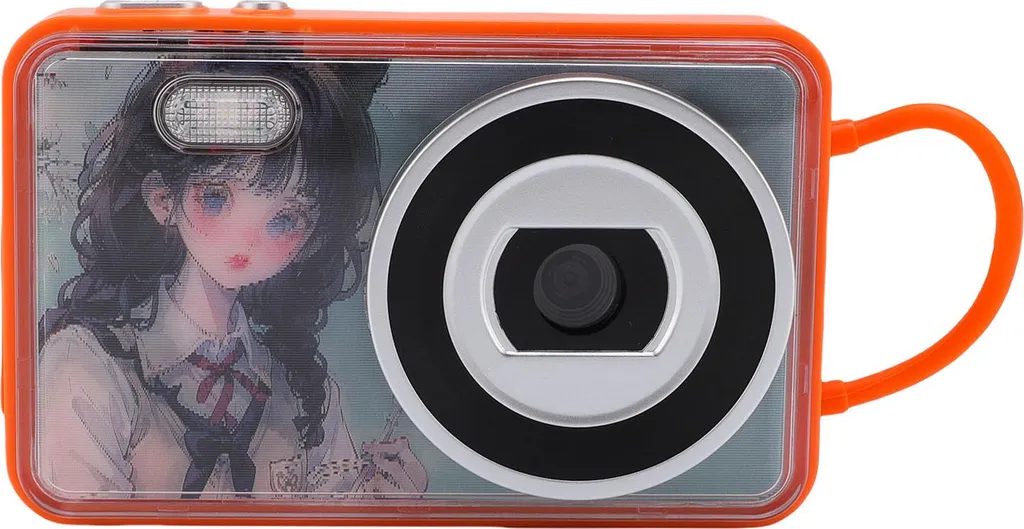 Macchina Fotografica 4K Vlogging 48MP: Autofocus e Zoom 18X Arancione