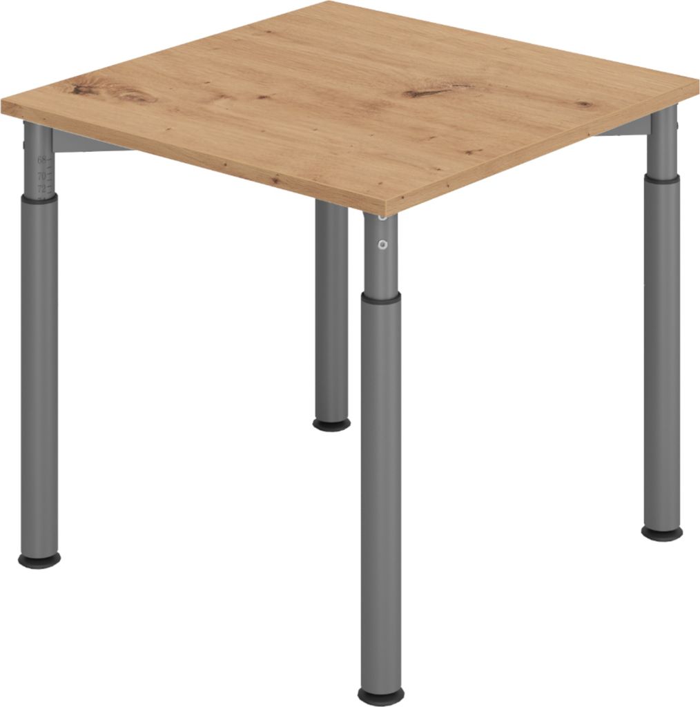 bümö Schreibtisch Serie-Y - Nachbildung: Asteiche, Größe:  Produktbild 