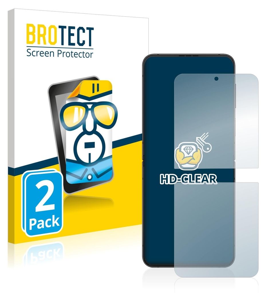 2x Für Samsung Galaxy Z Flip 4 Schutzfolie BROTECT Produktbild 