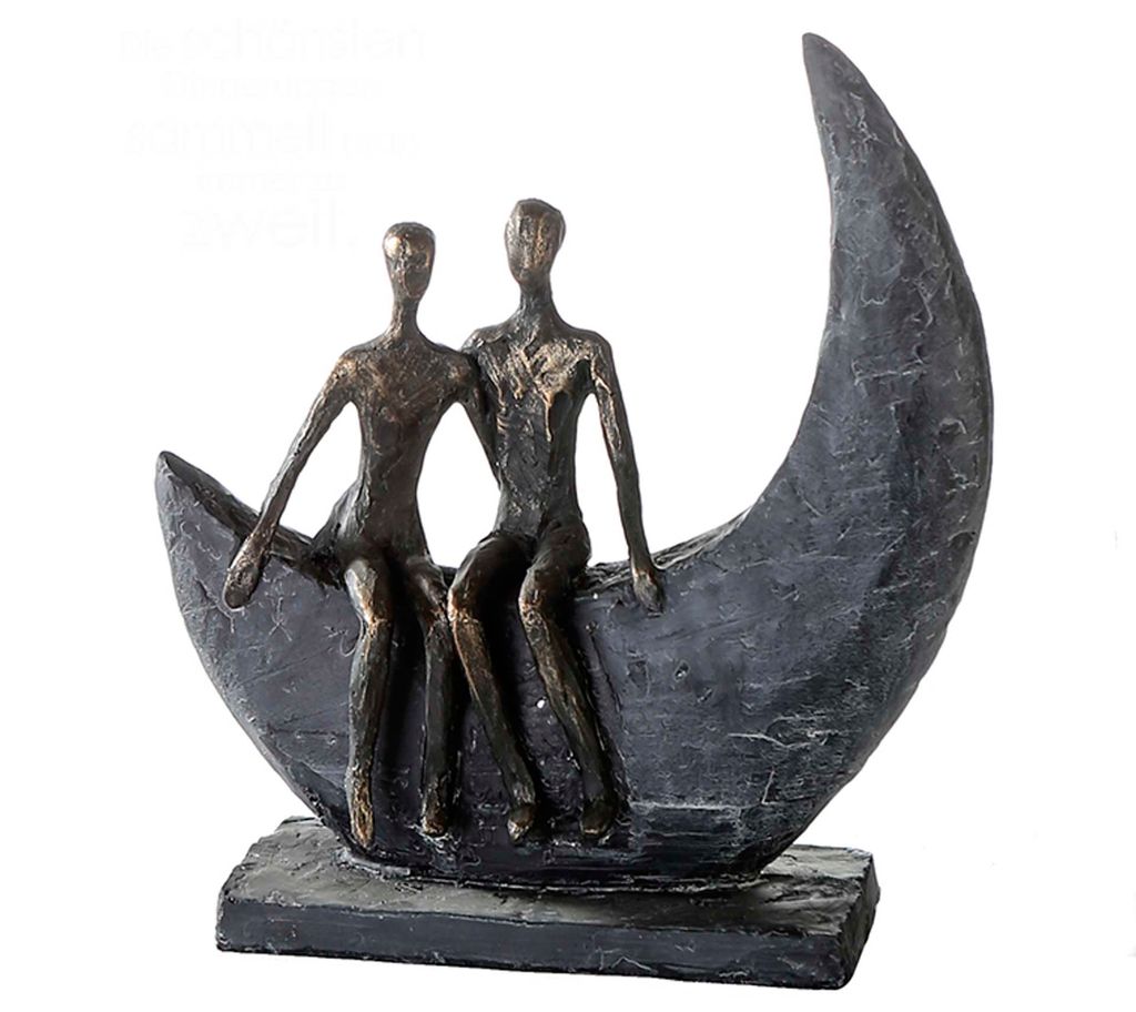 Gilde Skulptur Moon, Dekoobjekt, Dekoration, Dekofigur, Immagine del prodotto 