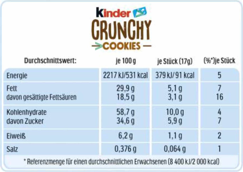 Dětské křupavé sušenky s čokoládovými lupínky 8 sušenek Obrázek produktu 7