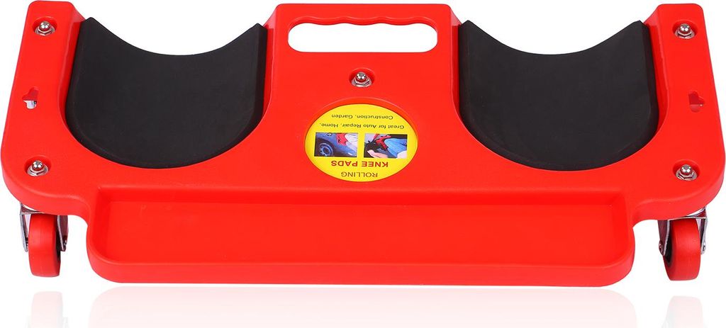 Silikon-Knieschoner für Bodenbeläge mit 5 Rollen, rollbarer Knieschoner mit Werkzeugablage und Halterung