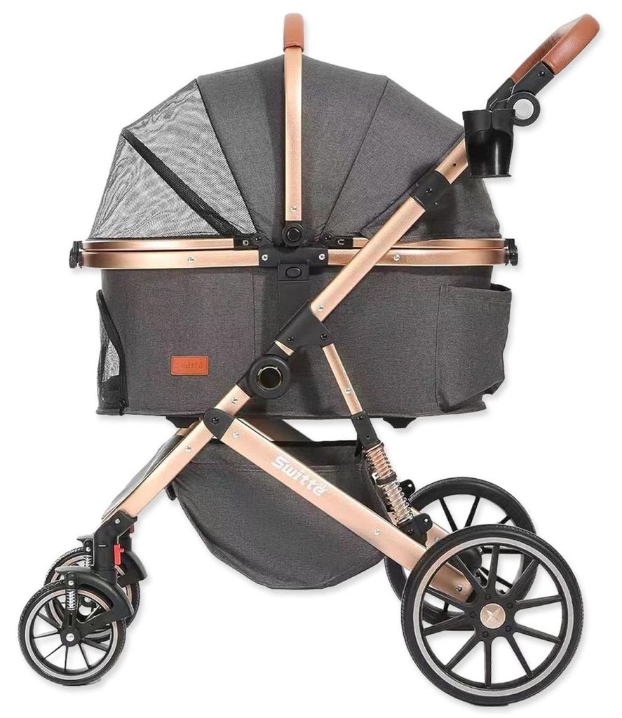 Kočík Kenyone 62x90x108cm čierny, zlatá konštrukcia Obrázok produktu 