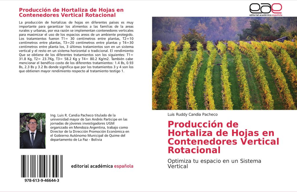 Producción de Hortaliza de Hojas en Contenedores Vertical Rotacional