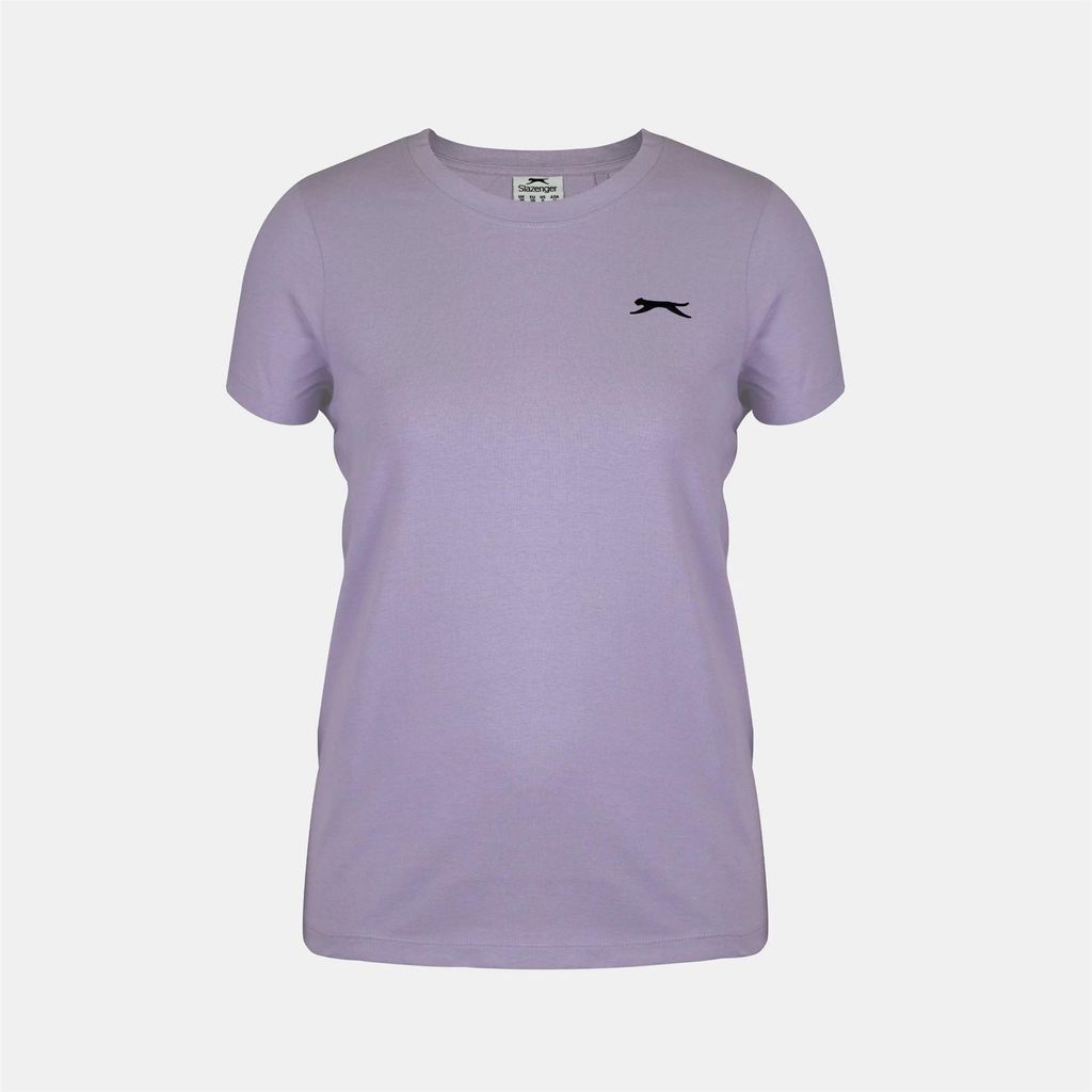 Slazenger - T-Shirt für Damen, Rundhalsausschnitt, Anliegend GT24545 (36 DE) (Flieder)