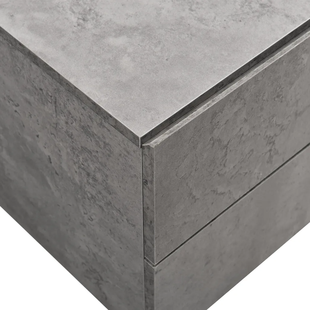 Table de nuit murale Ampfing avec 2 tiroirs pour gagner de la place - 7