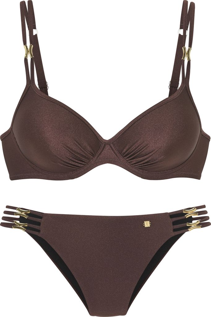 JETTE Bügel-Bikini coffee Größe 36 Cup D