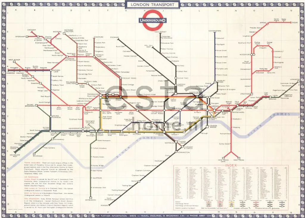 Papier peint panoramique Londres pour bureau et chambre ado 279x279cm