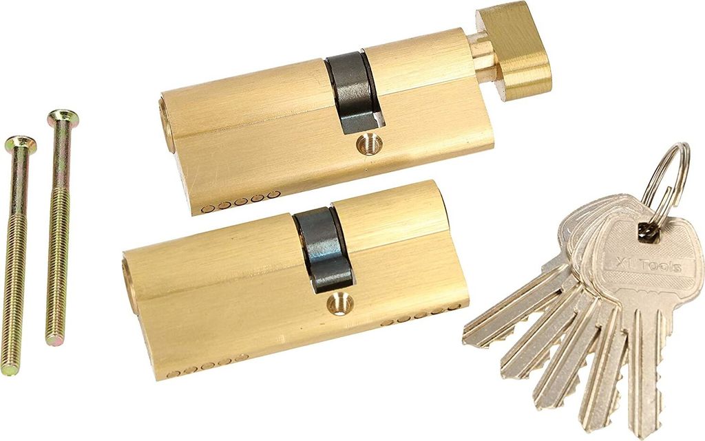 KOTARBAU Gleichschließender Profilzylindersatz 2 Stk. 45x30mm mit Schließknauf