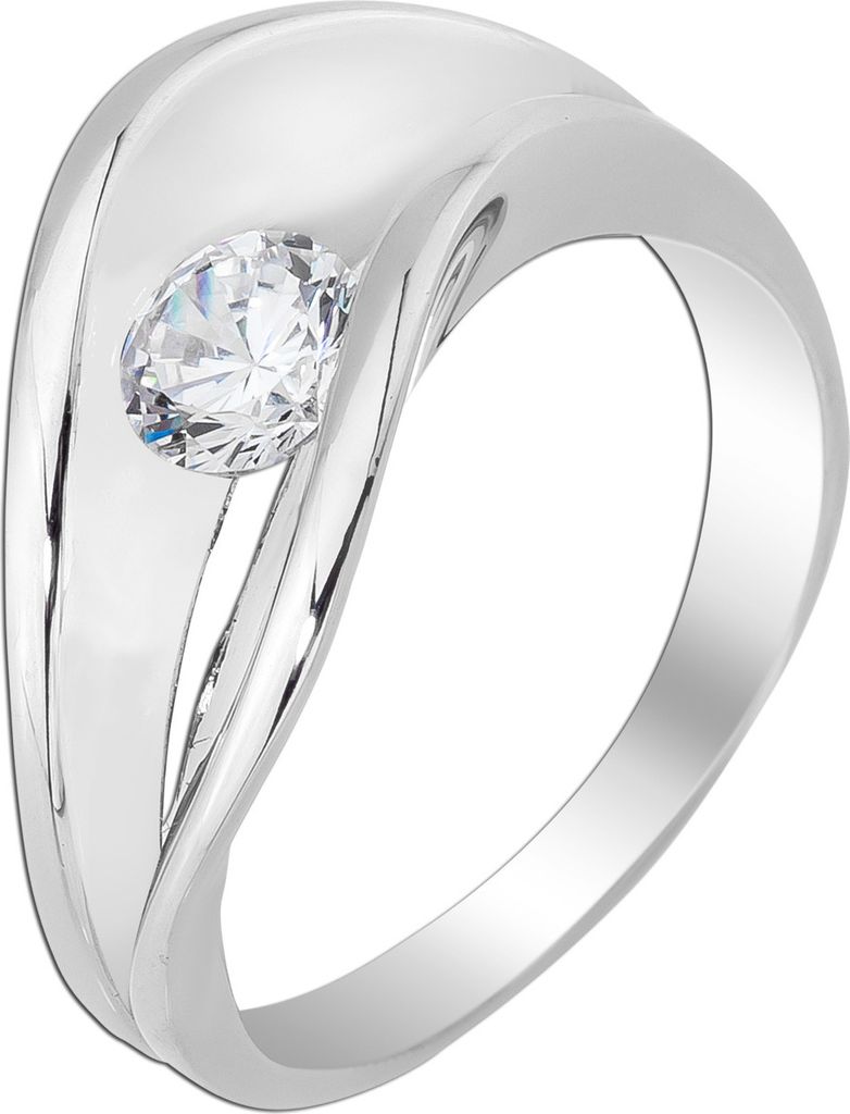 Spannring Silber 925 poliert rhodiniert Zirkonia 20