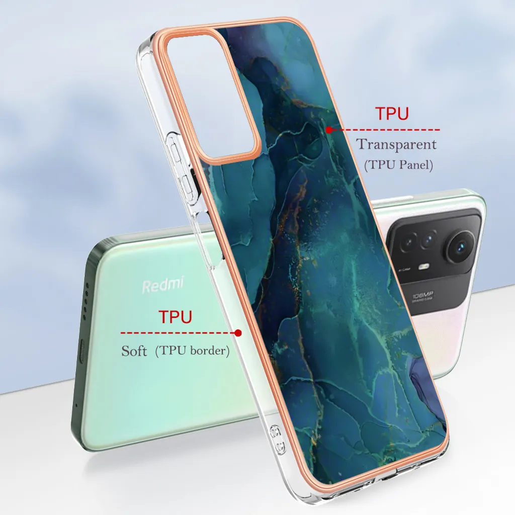 SEAHAI Cover Antiurto Per Xiaomi Redmi Note 12S 4G - Custodia Robusta Con Supporto Pieghevole Nascosto, Colore Verde. Protezione Militare A 360°. - 6