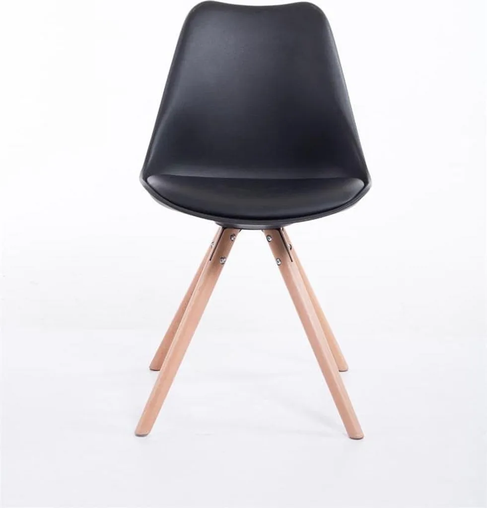 Sedia Design in Faggio e Similpelle | Sedia Visitatore Moderna e Robusta - 3