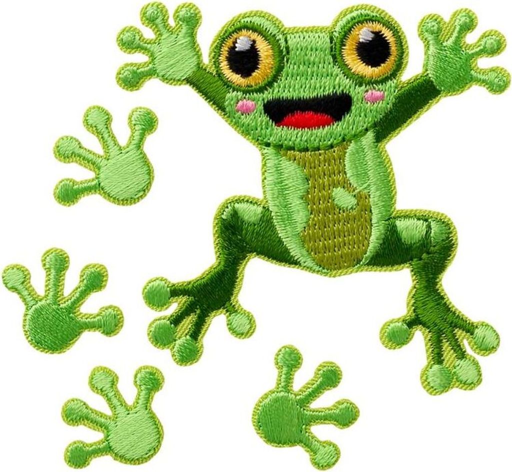 Mono-Quick 18161 Create Frosch Applikation, Bügelbild, Produktbild 